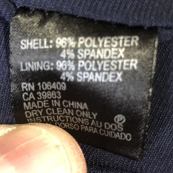 Tahari Arthur S. Levine Navy Blue Dress, size 10 - Picture 3 of 4